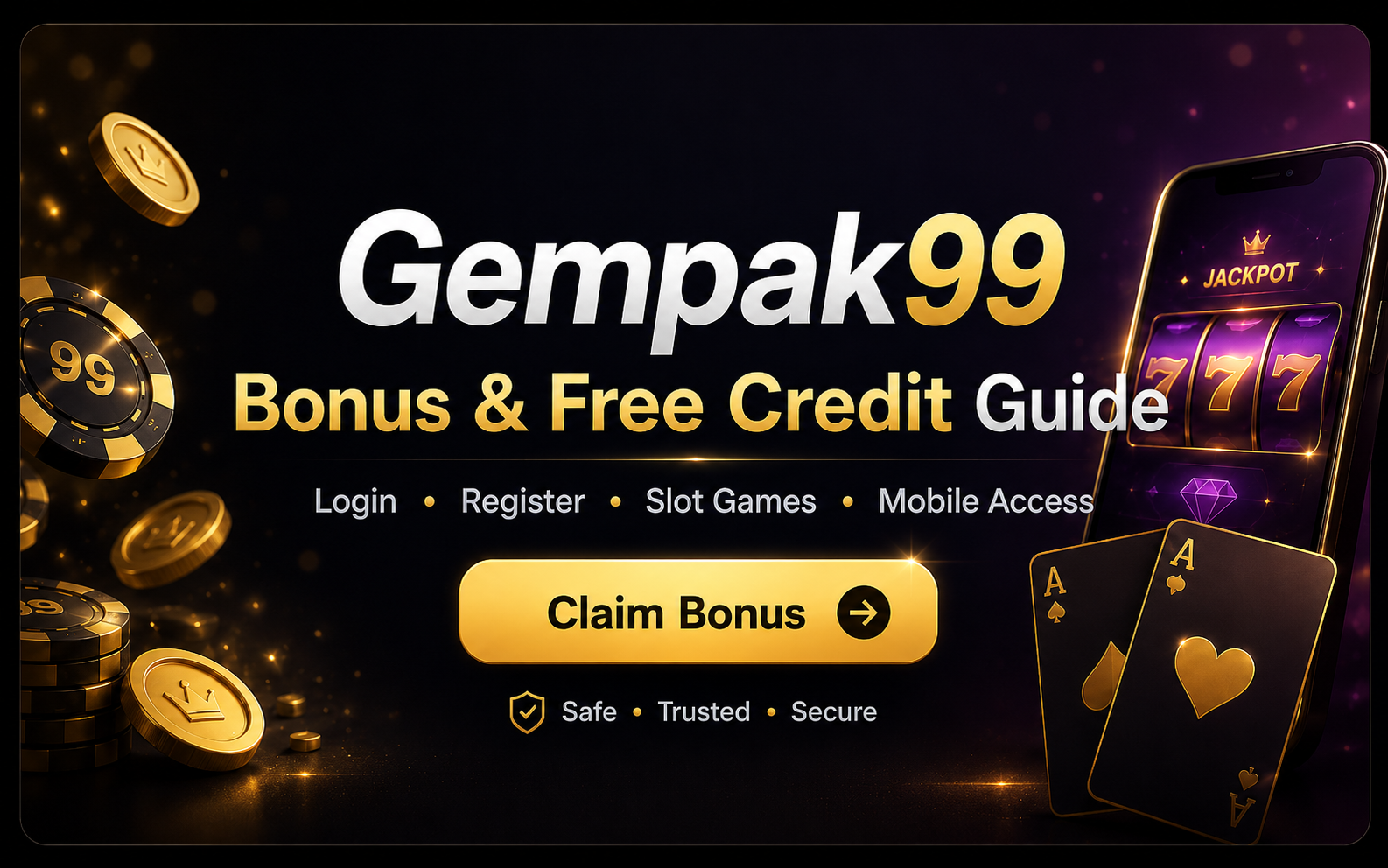 Gempak99 bonus and free credit